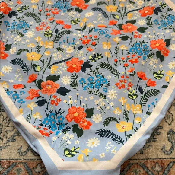 Visual Mood Floral One-Piece Swimsuit with Tie Straps and Reversible - Picture 6 of 6